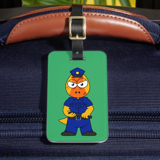 Étiquette À Bagage Police de Pachycéphalosaure. (Insitu Rectoal 2)