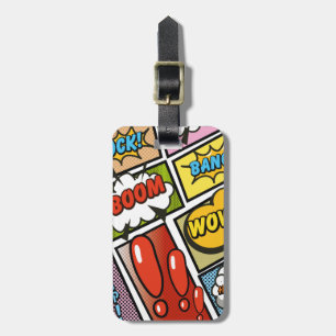 Étiquette À Bagage Polices de bande dessinée !
