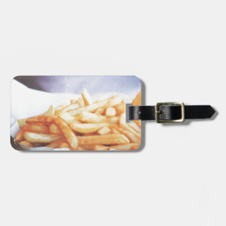 Étiquette À Bagage Pommes frites délicieuses
