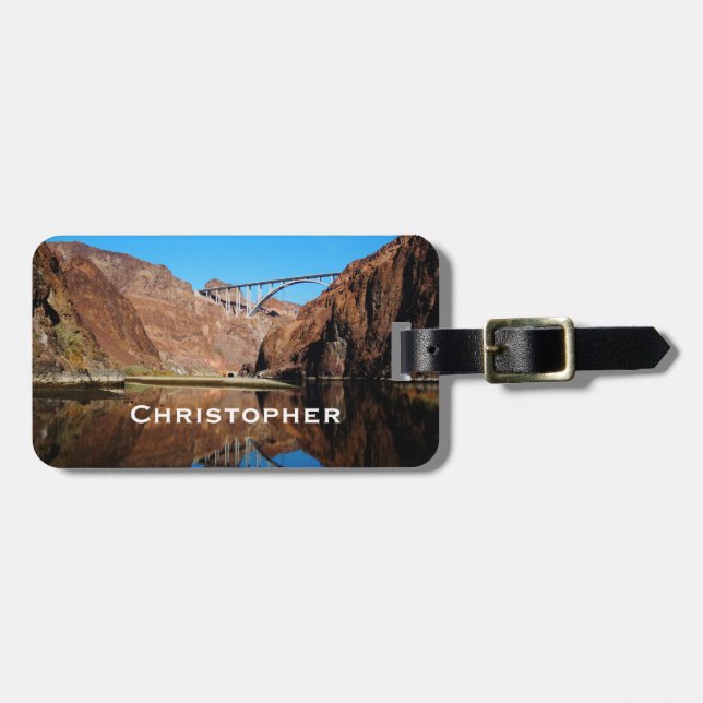 Étiquette À Bagage Pont de dérivation du barrage Hoover Sac de voyage (Devant horizontal)