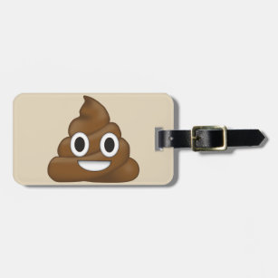 Étiquette À Bagage Poop Emoji