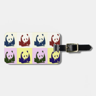 Étiquette À Bagage Pop Art Baby Pandas