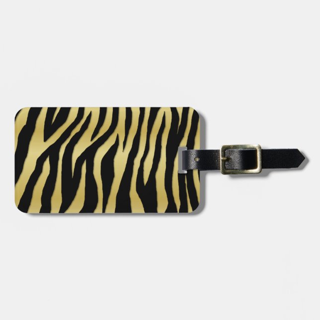 Étiquette À Bagage Pop Zebra (Devant horizontal)