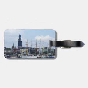 Étiquette À Bagage Port Hafen Michel Deutschland Schiffe de Hambourg
