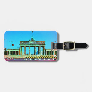 Étiquette À Bagage Porte de Brandebourg Berlin Allemagne vintage