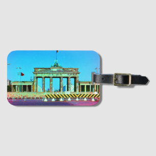 Étiquette À Bagage Porte de Brandebourg Berlin Allemagne vintage