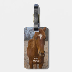 Étiquette À Bagage Pose de cheval