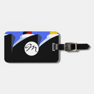 Étiquette À Bagage Poster Art Déco des paquebots de croisière vintage