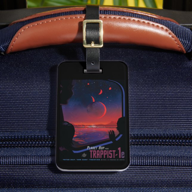 Étiquette À Bagage Poster de l'espace rétro - Les spectateurs observe (Insitu Rectoal 2)