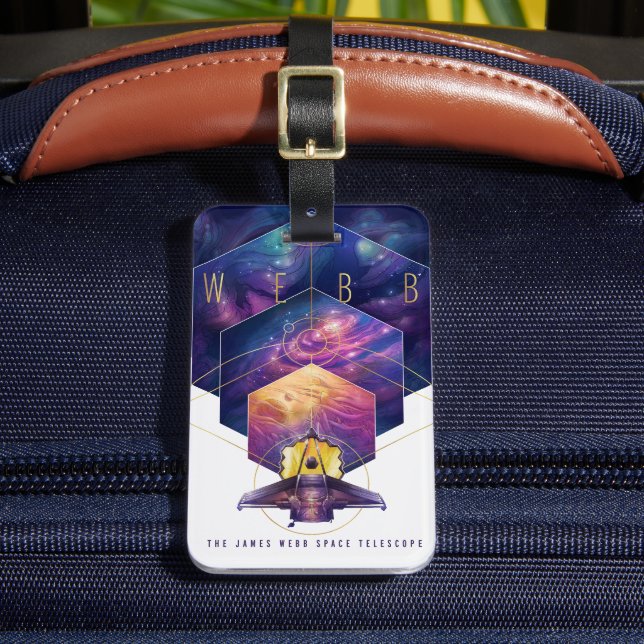Étiquette À Bagage Poster du télescope spatial James Webb. (Insitu Rectoal 2)