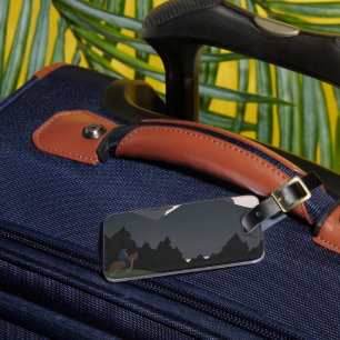 Étiquette À Bagage Poster vintage Promouvoir Les Voyages Au Montana.