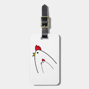 Étiquette À Bagage Poulets
