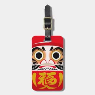 Étiquette À Bagage Poupée Daruma (charme traditionnel japonais de cha