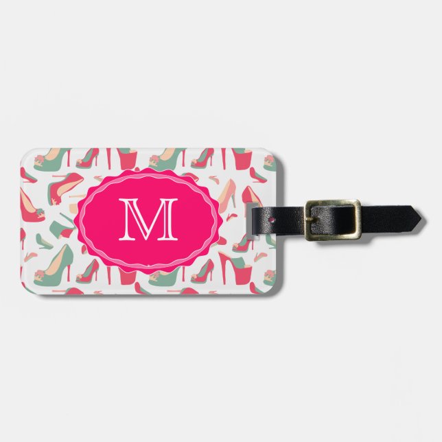 Étiquette À Bagage Pour l'amour des chaussures (Devant horizontal)