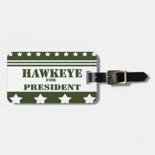 Étiquette À Bagage Pour le Président Hawkeye