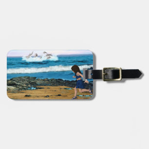 Étiquette À Bagage Pour voir les dauphins