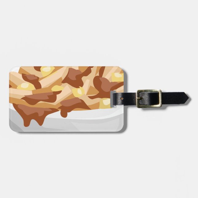 Étiquette À Bagage poutine (Devant horizontal)
