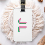 Étiquette À Bagage Preppy Personnalisé Initial<br><div class="desc">Mes bagages initiaux personnalisés Preppy Les étiquettes font de trouver vos bagages une brise. Personnalisez avec des initiales pour un cadeau unique.</div>