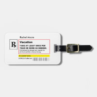 Prescription" Lugg personnalisé "de vacances.