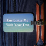 Étiquette À Bagage Pretty Ocean Custom Beach Trip<br><div class="desc">Beautiful ocean photography luggage tag for a beach trip,  featuring the pretty blue waves in Destin,  Florida. Pretty island photograph tags for a Sandestin vacation. Customize with white text.</div>