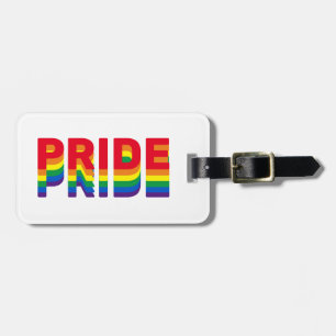 Étiquette À Bagage Pride lgbt lgbtq queer gay rainbow couleurs rétro