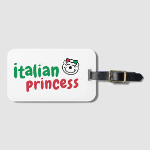 Étiquette À Bagage Princesse Italienne - Ours À Main Mignonne
