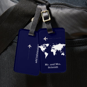 Étiquette À Bagage prochain voyage personnalisé de M. et Mme
