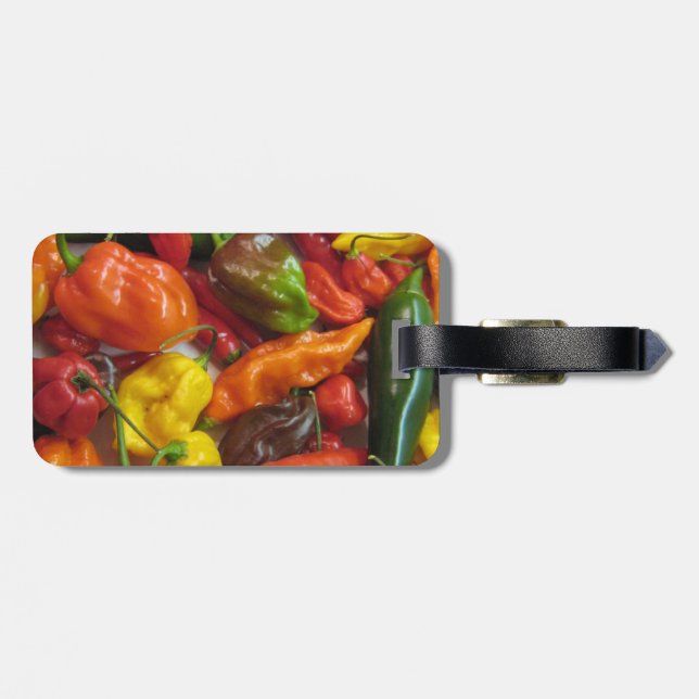 Étiquette À Bagage Produits principaux de piment (Dos horizontal)