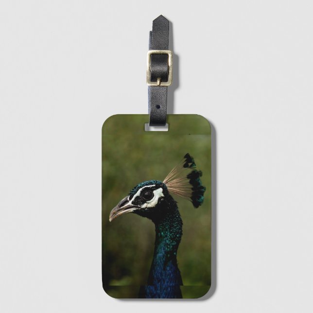 Étiquette À Bagage Profil de Peacock (Devant Vertical)