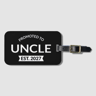 Étiquette À Bagage Promu Oncle Est 2027 Nouvel Oncle II