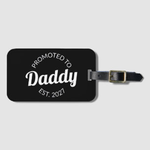 Étiquette À Bagage Promu Papa 2027 Nouveau Papa Cadeau De Naissance B