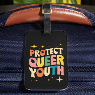 Étiquette À Bagage Protéger les jeunes queer Protéger les enfants tra