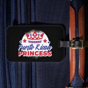Étiquette À Bagage Puerto Rican Princess Cute Boricua Girl Pride