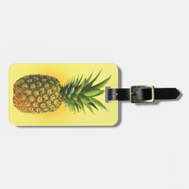 Étiquette À Bagage Puissance d'ananas (Devant horizontal)