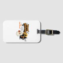Pumpkin Girl Luggage Tag