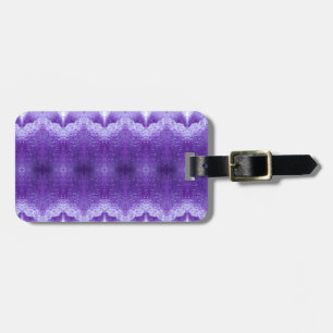 Étiquette À Bagage Purples Ikat