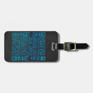 Étiquette À Bagage Quartiers NYC Bleu