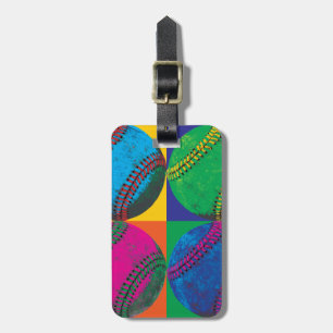 Étiquette À Bagage Quatre base-ball dans différentes couleurs