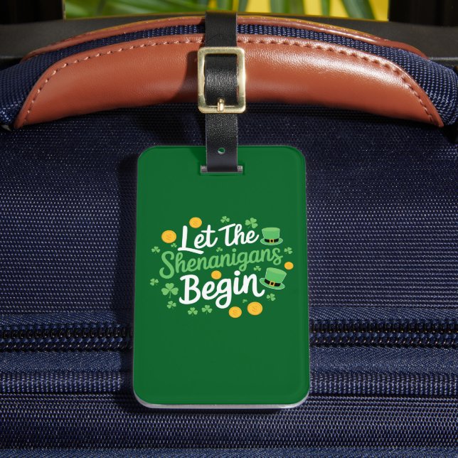 Étiquette À Bagage Que les bêtises commencent Drôle de St Patrick (Insitu Rectoal 2)