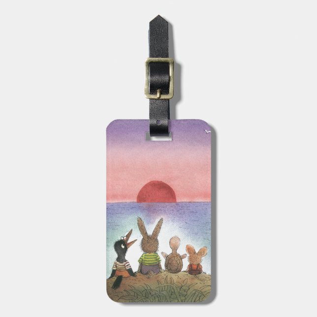 Étiquette À Bagage Quelque chose de rouge (Devant Vertical)