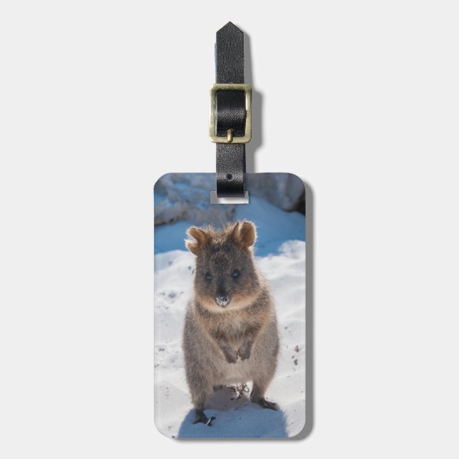 Étiquette À Bagage Quokka : L'animal le plus heureux sur la planète ! (Devant Vertical)