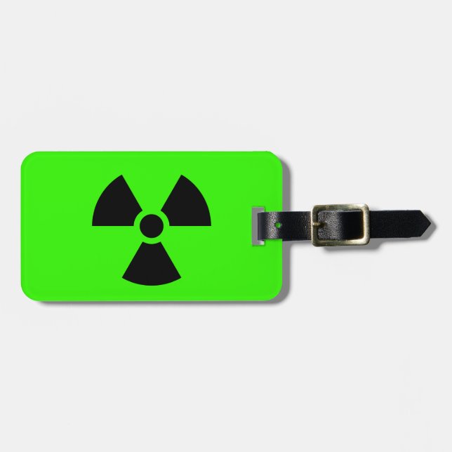 Étiquette À Bagage Radioactif (Devant horizontal)