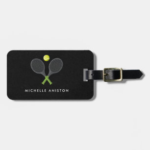 Étiquette À Bagage Raquette de Tennis tendance et Bal Personnalisé No