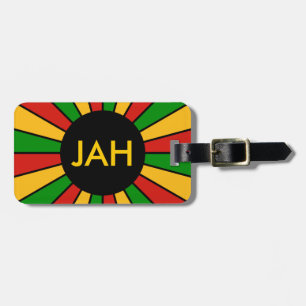 Étiquette À Bagage RASTAFARI BOUTON DRAGON RAYS + votre signe ou votr