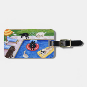 Étiquette À Bagage Réception au bord de la piscine personnalisée