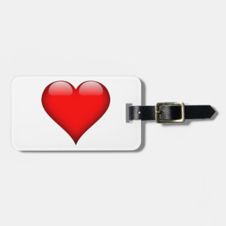 Étiquette À Bagage Red Heart Love