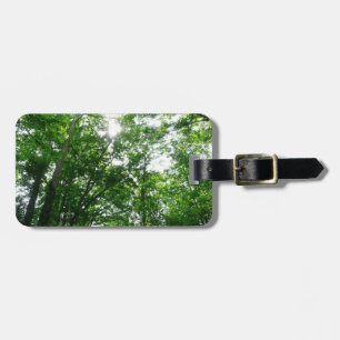 Étiquette À Bagage Regard sur les arbres d'été