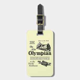 Étiquette À Bagage Reine des rails - nouvel Olympien 1929