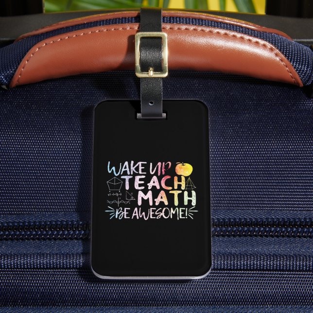 Étiquette À Bagage Remerciement pour un professeur de mathématiques - (Insitu Rectoal 2)