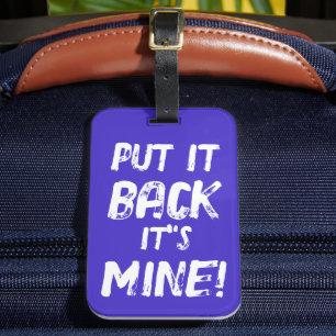 Étiquette À Bagage Remettez Sa Mine